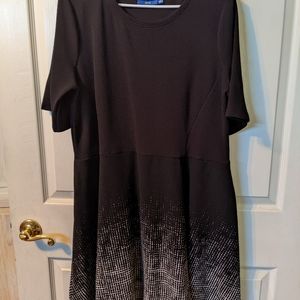 Women's Apt. 9 Dress Black/Off White Size XL Preowned